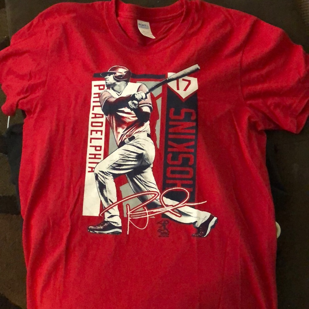 Philadelphia Phillies T-shirt . XL Hoskins #17